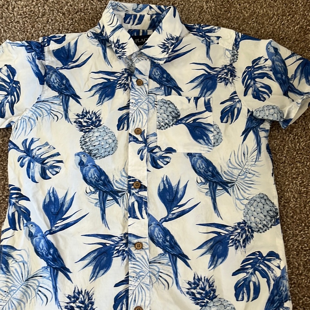 Boys poplin button down shirt